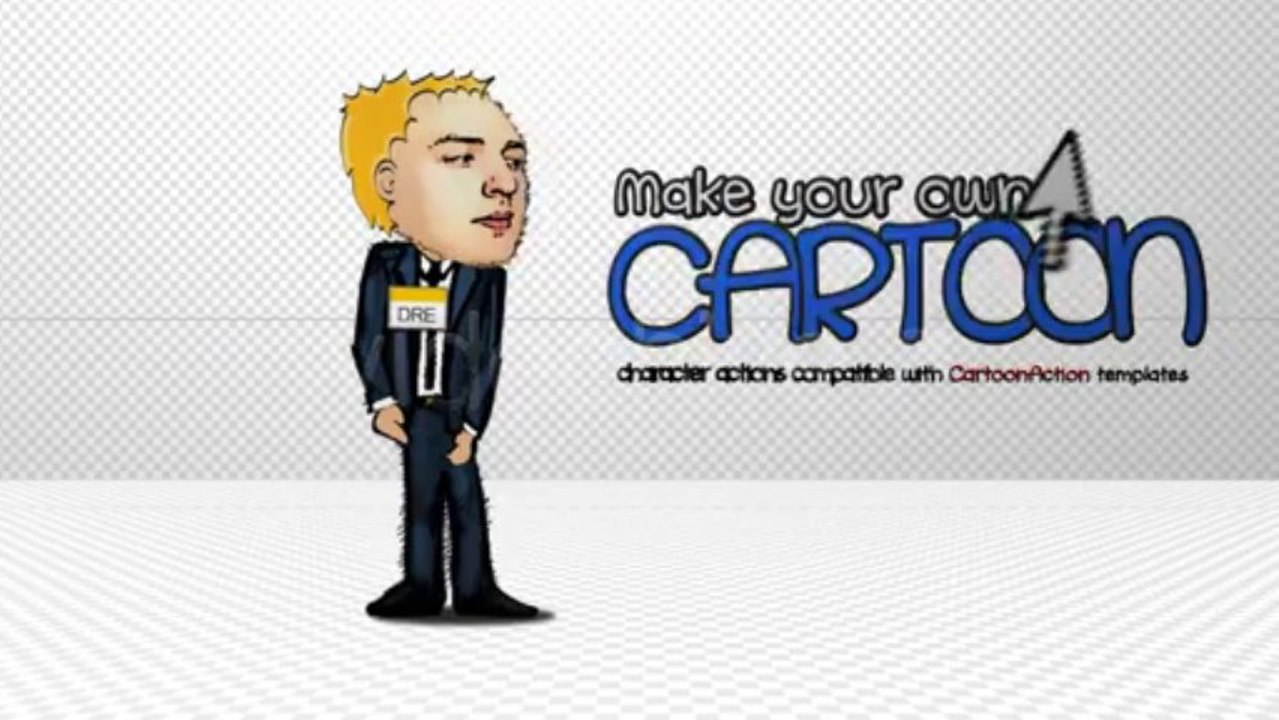 CartoonAction Character Generator - After Effects Template