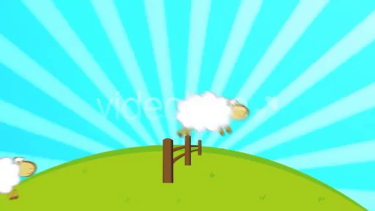 Sheep Counting Logo Reveal - After Effects Template