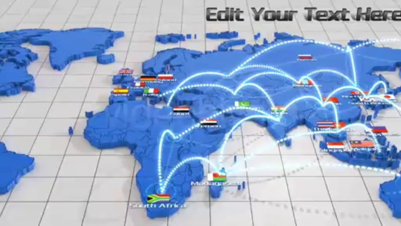 World Network Connection - After Effects Template