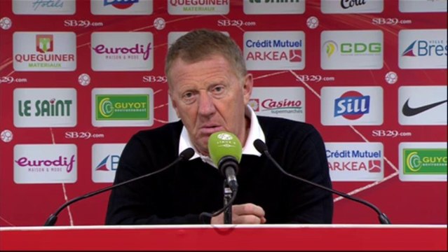 Conférence de presse Stade Brestois 29 - RC Lens (0-1) : Alex DUPONT (SB29) - Antoine KOMBOUARE (RCL) - 2013/2014
