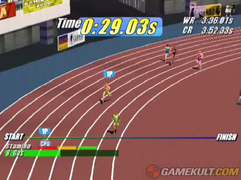 Virtua Athlete 2K - Bon début de course pour Raoul Ménar