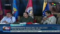 Pdte. Nicolás Maduro se reúne con el Alto Mando Militar