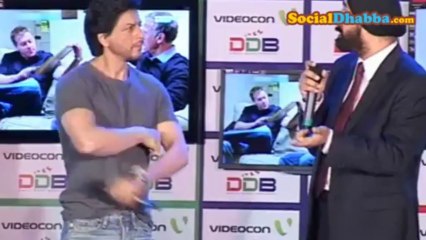 Brand Ambassador Shahrukh Khan unveils Videocon DDB LEDs with Anirudh Dhoot