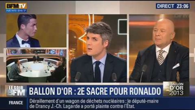 Le Soir BFM: Cristiano Ronaldo sacré Ballon d’Or: que manque-t-il à Ribéry ? - 13/01 3/4