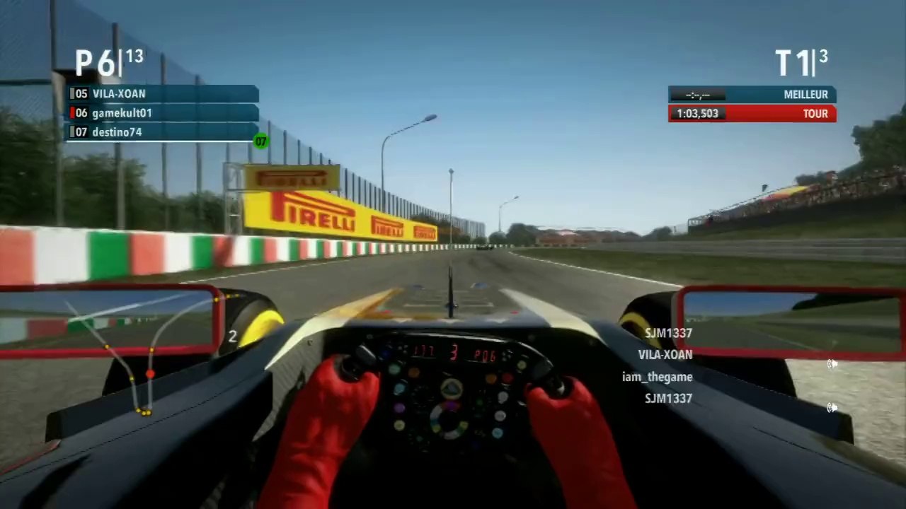 F1 2012 - La force du départ en ligne et du retour de la voiture fantôme