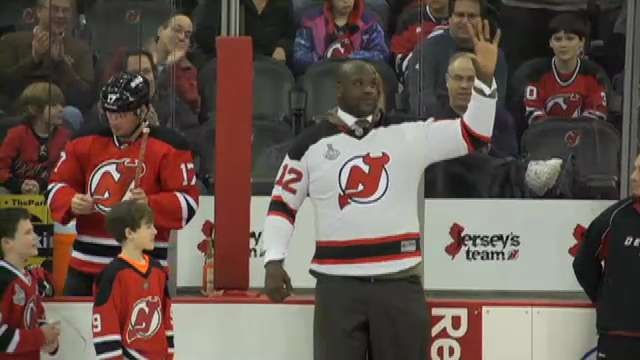 Shaq Hangs with Devils, Drives Zamboni