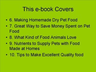 Make Food for Dogs and Other Pets at Home