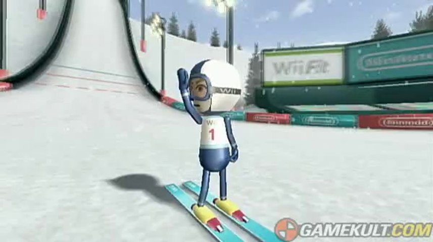 Wii Fit - Vidéo : Saut à ski - Gamekult