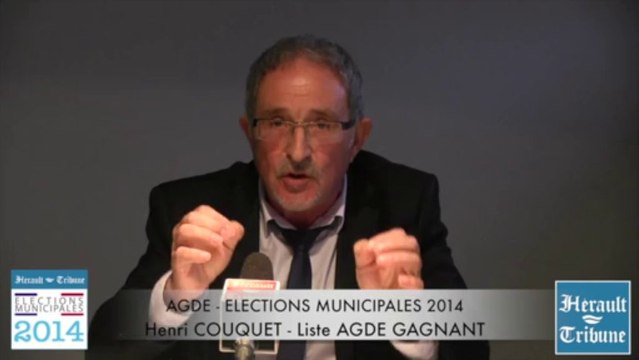 AGDE - 2014 - MUNICIPALES 2014 - ENTRETIEN avec HENRI COUQUET - AGDE GAGNANT par Didier DENESTEBE