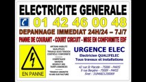ELECTRICIEN AGREE PARIS 16eme - 0142460048 - DEPANNAGES ASSURES 24H/24 - 7J/7