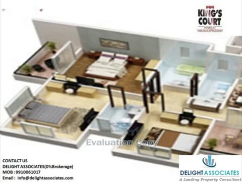 Ecnon Kings Court Yamuna Expressway Noida - 1-2-3-4 BHK Apartments Book Now @ 9910061017