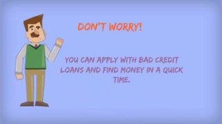 Get a Proper Resolution For Your Cash Worries With Bad Credit Loans!