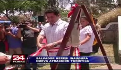 Savador Heresi inaugura atracción turística en San Miguel