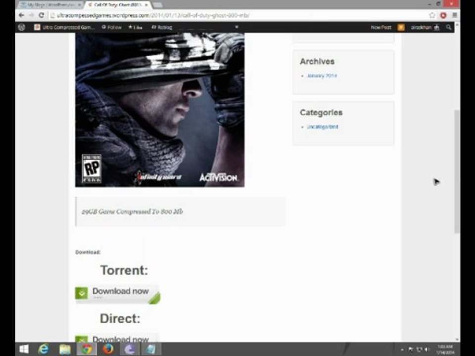 Call Of Duty: Ghosts Ultra Compressed