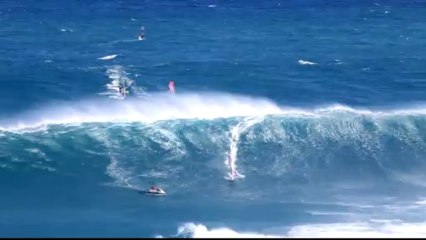 jetski eaten by JAWS giant wave