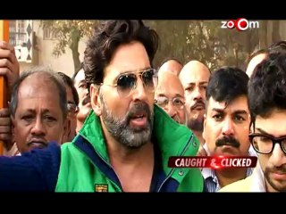 Akshay Kumar & Dino Morea at a fitness campaign