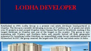 Lodha residential  Projects