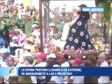 Feligreses acompañaron la salida de la imagen de la Divina Pastora