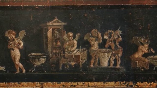 Fresque de Pompéi - Animation par morphing