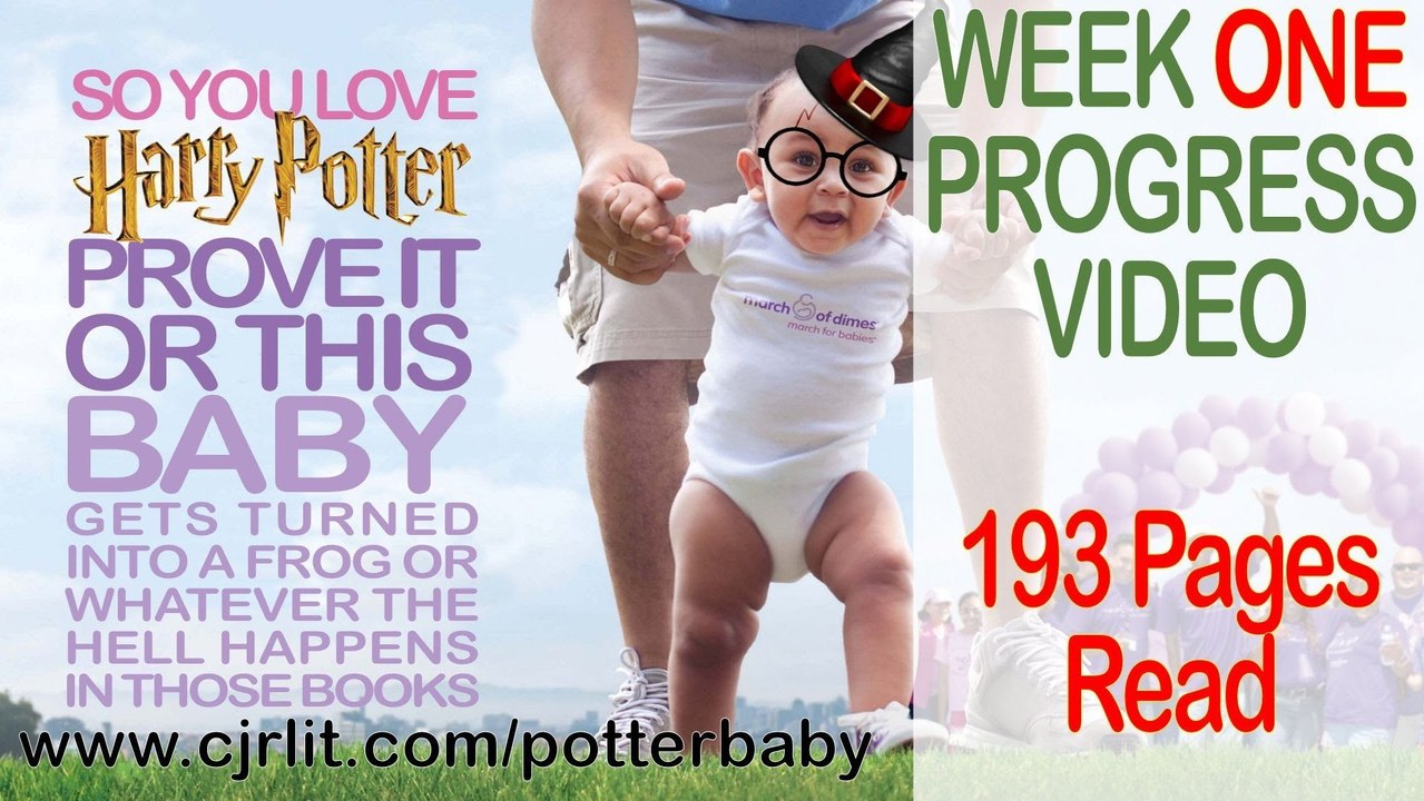 Week One of Reading Harry Potter for Babies