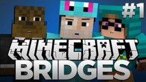 APPLE TOSS!! Minecraft The Bridges Minigame w/ Jerome & ChimneySwift!