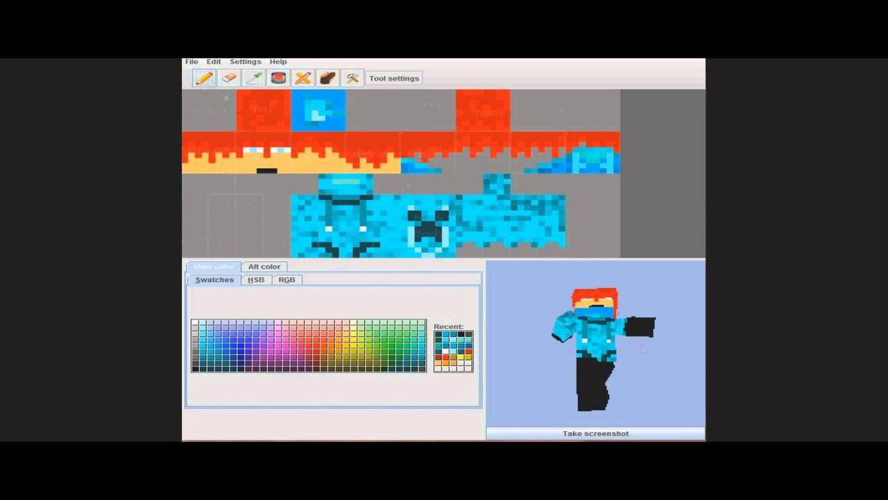 Minecraft - Skin Timelapse #4 - BloodHair