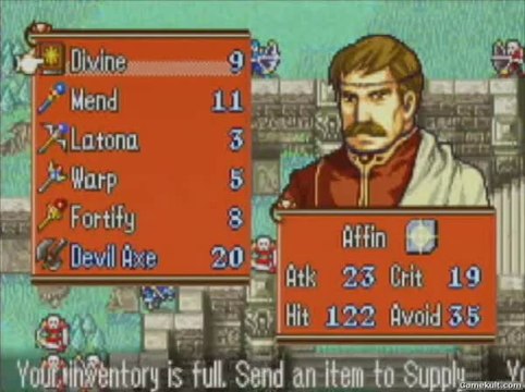 Fire Emblem : The Sacred Stones - Prise dans la toile