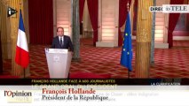 TextO’ : Grand oral de Hollande, vie privée et situation économique