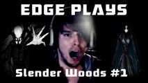 SCARY GAMES?!  New Slender Woods w/ Facecam Part 1!