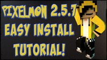 HOW TO INSTALL PIXELMON 2.5.7 (Pokemon Mod For Minecraft 1.6.4)