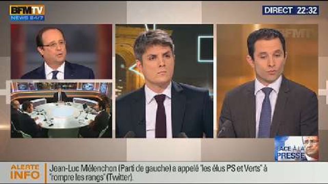 Le Soir BFM: Conférence de presse de François Hollande - 14/01 1/3