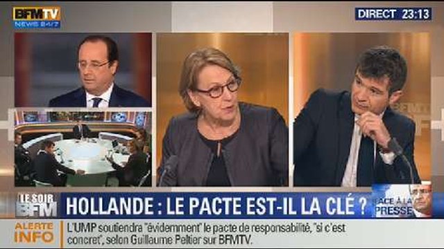 Le Soir BFM: Conférence de presse de François Hollande - 14/01 2/3
