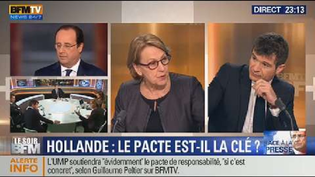Le Soir BFM: Conférence de presse de François Hollande - 14/01 2/3