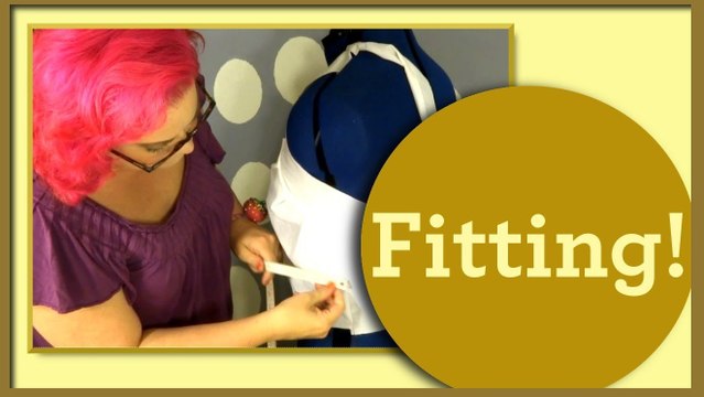 Mocking Up a Sewing Pattern for Sizing - 50s Style Halter Top (Part 3)-So Sew Vintage