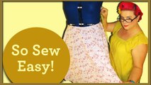 Making a 2 Panel Circle Skirt - So Sew Vintage