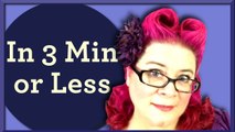 Heart Shaped Victory Rolls Pinup Hairstyle in 3 Minutes or Less