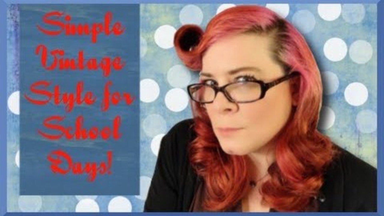 Simple Vintage Style for School Days - Hair Tutorial