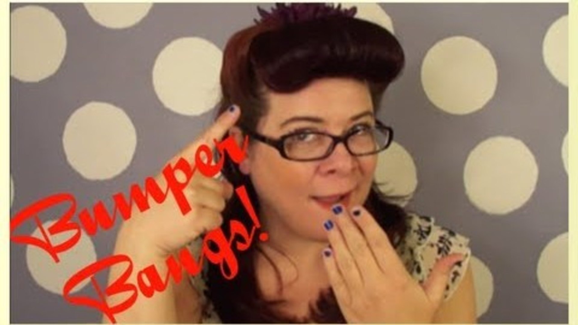 Its All About The Bumper Bangs 1940s Vintage Hair Tutorial