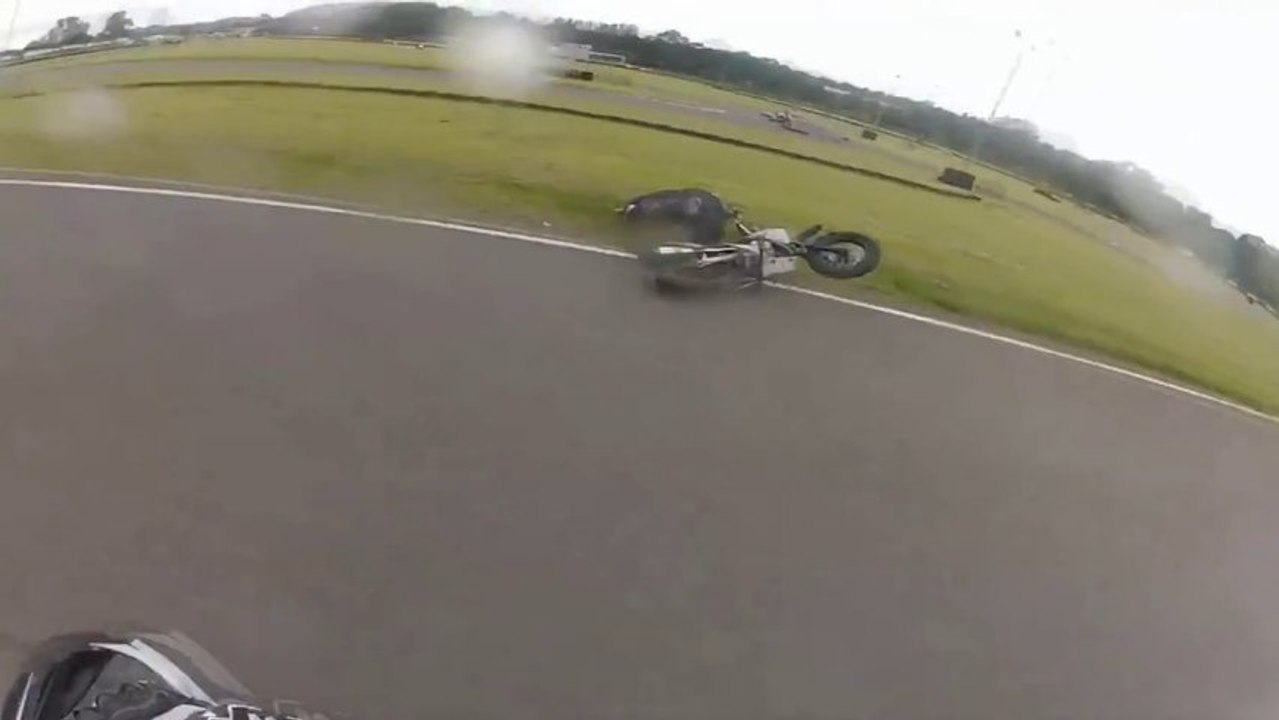 Go Pro CRASH - Pit Bike Supermoto Accident