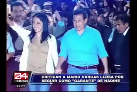 Congreso critica a Vargas llosa por avalar a Nadine Heredia