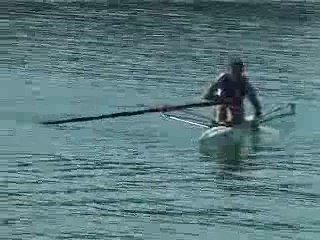 Démonstration de Moreau en skiff