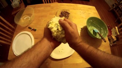 How to Make a Pineapple Cheese Ball w/ Hero GoPro HD | New Recipe To Me