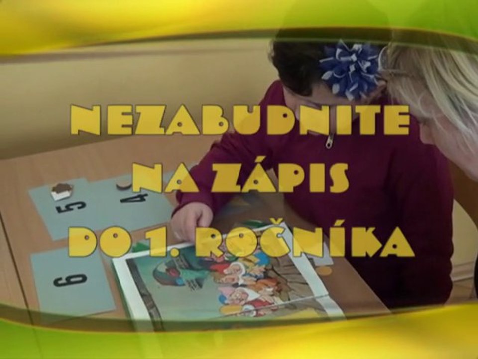 Zápis do 1.ročníka 2014
