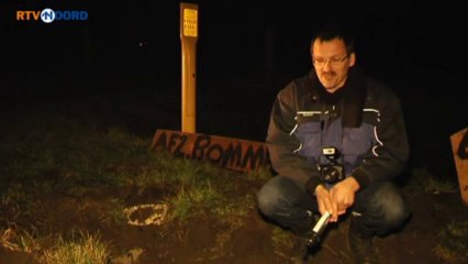 Actievoerders graven afsluiters gasleidingen op bij NAM-locatie - RTV Noord