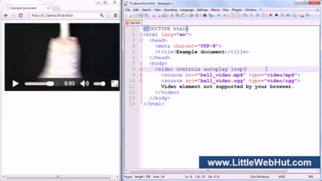 HTML5 Tutorial For Beginners - part 4 of 4 - Audio and Video - YouTube