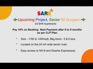 Sare Home New Project Video Sector 92,Gurgaon.