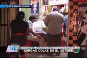 Largas colas de choferes en local del Setame continuaron en la madrugada