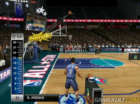 NBA Live 08 - Gilbert Arenas l'as du tir longue distance