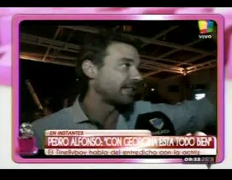 Pedro nota en Desayuno Americano (sobre saludo a Georgina) - 15 de Enero