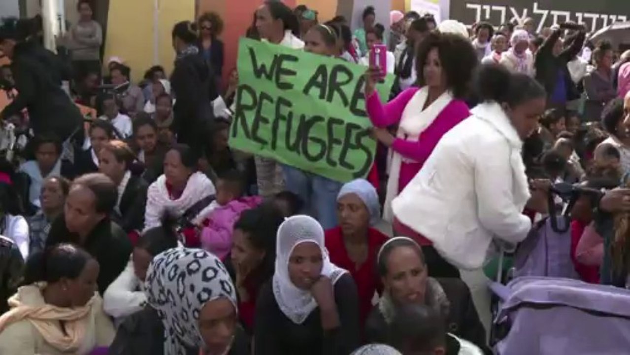 Mulheres africanas protestam em Israel